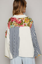 Load image into Gallery viewer, POL Oversized Button Down Top in Stripe/Natural
