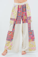 Load image into Gallery viewer, J.Her Boho Printed Cargo Wide Leg Pants in Natural ON ORDER
