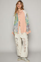 Load image into Gallery viewer, POL Oversized Color Block Woven Shirt in Yellow/Brick Shirts &amp; Tops POL Clothing   
