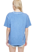 Load image into Gallery viewer, &quot;Puff&quot; Cowboy Boots &amp; Rose Graphic Tee in Blue
