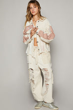 Load image into Gallery viewer, POL Oversized Crochet and Embroidery Jacket in Ivory Jacket POL Clothing   
