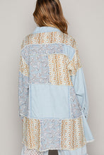 Load image into Gallery viewer, POL Oversized Patchwork Shacket in Denim Multi
