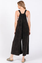 Load image into Gallery viewer, Sewn+Seen Mineral Washed Scuba Jumpsuit in Black
