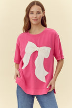 Load image into Gallery viewer, Jodifl Ribbon Patched Top in Hot Pink
