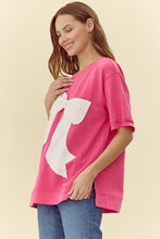 Load image into Gallery viewer, Jodifl Ribbon Patched Top in Hot Pink
