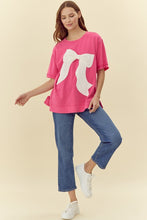 Load image into Gallery viewer, Jodifl Ribbon Patched Top in Hot Pink
