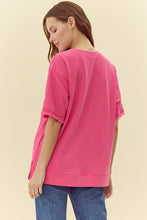 Load image into Gallery viewer, Jodifl Ribbon Patched Top in Hot Pink
