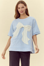 Load image into Gallery viewer, Jodifl Ribbon Patched Top in Sky Blue
