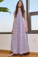 Load image into Gallery viewer, BucketList Textured Jumpsuit in Lavender
