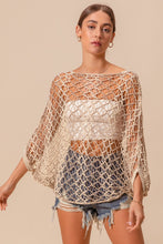 Load image into Gallery viewer, So Me Open Knit Crochet Top in Oatmeal
