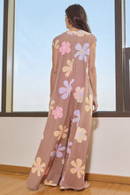 Load image into Gallery viewer, BucketList Floral Print Wide Leg Jumpsuit in Camel
