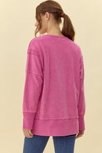 Load image into Gallery viewer, Jodifl Solid Color OVERSIZED Sweatshirt in Magenta
