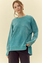 Load image into Gallery viewer, Jodifl Solid Color OVERSIZED Sweatshirt in Teal
