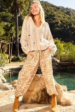 Load image into Gallery viewer, POL Woven Floral Print Harem Pants in Ivory Multi ON ORDER
