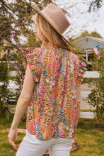 Load image into Gallery viewer, Oddi Geo Print Top in Taupe Multi
