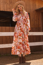 Load image into Gallery viewer, Oddi Floral Print Maxi Dress in Olive Multi
