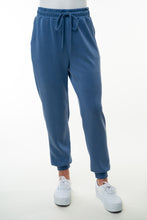 Load image into Gallery viewer, White Birch Solid Color Knit Joggers in Denim
