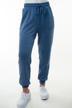 Load image into Gallery viewer, White Birch Solid Color Knit Joggers in Denim
