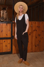 Load image into Gallery viewer, Oddi Solid Color Ribbed Jumpsuit in Black
