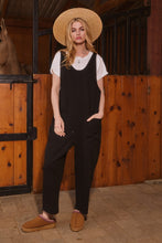 Load image into Gallery viewer, Oddi Solid Color Ribbed Jumpsuit in Black
