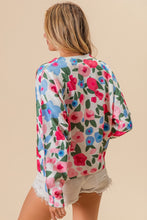 Load image into Gallery viewer, BiBi Floral Print Sweater in Ivory Multi ON ORDER
