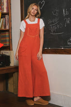 Load image into Gallery viewer, Oddi Cotton Gauze Jumpsuit in Rust Orange
