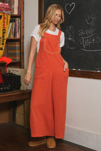 Load image into Gallery viewer, Oddi Cotton Gauze Jumpsuit in Rust Orange
