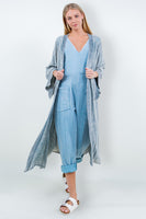 J.Her Mineral Washed Jumpsuit in Vintage Blue FINAL SALE