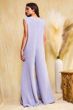 Load image into Gallery viewer, BucketList Solid Color Sweater Jumpsuit in Lilac
