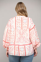 Load image into Gallery viewer, FATE Aztec Print Top in Cream Coral
