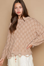 Load image into Gallery viewer, POL Solid Color Sweater with Weaved Fabric Details in Mocha Beige
