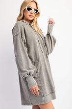 Load image into Gallery viewer, Easel Oversized Pullover Dress in Ash
