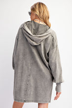 Load image into Gallery viewer, Easel Oversized Pullover Dress in Ash
