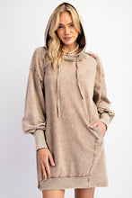 Load image into Gallery viewer, Easel Oversized Pullover Dress in Light Mocha ON ORDER
