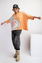 Load image into Gallery viewer, Easel OVERSIZED Heart Patched Knit Top in Apricot
