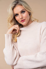 Load image into Gallery viewer, White Birch Solid Color Knit Sweater in Oatmeal
