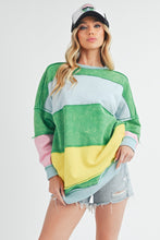 Load image into Gallery viewer, Aemi + Co Ottavia Sweatshirt in Green Multi ON ORDER
