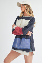 Load image into Gallery viewer, Aemi + Co Ottavia Sweatshirt in Navy Multi ON ORDER
