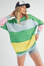 Load image into Gallery viewer, Aemi + Co Ottavia Sweatshirt in Green Multi ON ORDER
