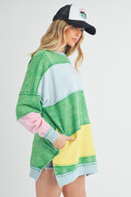 Load image into Gallery viewer, Aemi + Co Ottavia Sweatshirt in Green Multi ON ORDER
