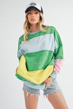 Load image into Gallery viewer, Aemi + Co Ottavia Sweatshirt in Green Multi ON ORDER
