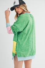 Load image into Gallery viewer, Aemi + Co Ottavia Sweatshirt in Green Multi ON ORDER
