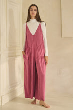 Load image into Gallery viewer, Oddi Solid Color Jersey Knit Jumpsuit in Mulberry
