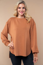 Load image into Gallery viewer, White Birch Long Sleeve Solid Color Knit Top in Caramel
