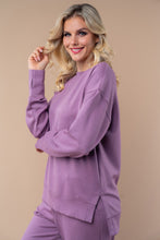 Load image into Gallery viewer, White Birch Solid Color Scuba Knit Top in Dusty Lilac
