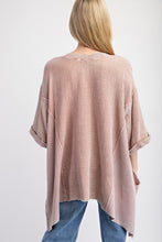 Load image into Gallery viewer, Easel OVERSIZED Cotton Gauze Top in Mushroom
