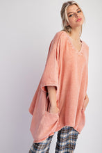 Load image into Gallery viewer, Easel OVERSIZED Cotton Gauze Top in Faded Rust
