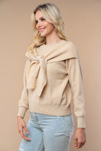 Load image into Gallery viewer, White Birch Solid Color Knit Sweater in Beige
