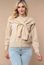 Load image into Gallery viewer, White Birch Solid Color Knit Sweater in Beige
