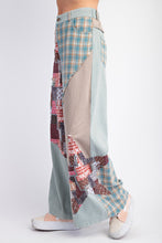 Load image into Gallery viewer, Easel Mix n Match Patchwork Pants in Sage Grey
